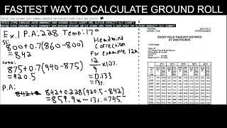 Fastest Way to Calculate Ground Roll Take Off & Landing Distances |Cessna 172S|
