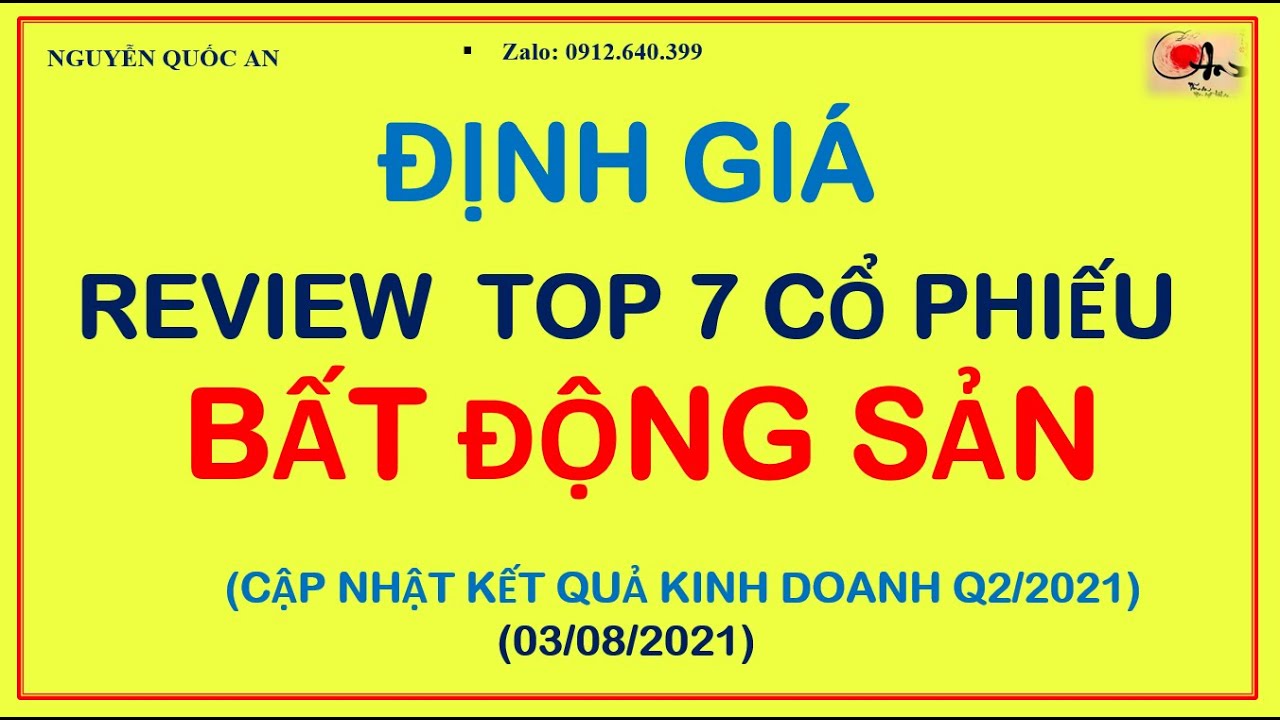 #86: ĐỊNH GIÁ - REVIEW CHART CỔ PHIẾU NHÓM BẤT ĐỘNG SẢN