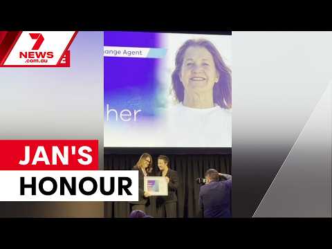 Jan Daniher honoured for Fight MND work | 7NEWS