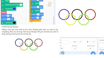 SCRATCH:TIN HỌC TRẺ/Hướng dẫn vẽ biểu tượng OLYMPIC trong đề thi Tin Học Trẻ (Buổi 96).
