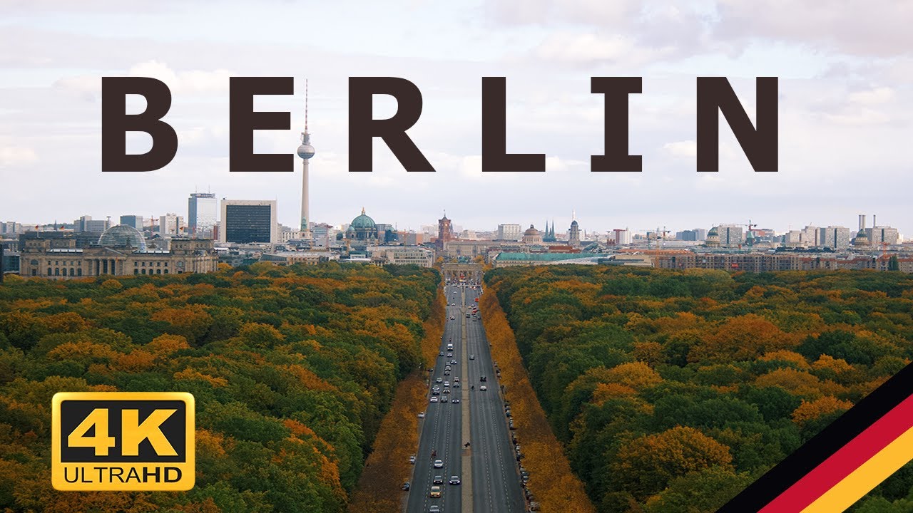 Berlin , Germany In 4K 🇩🇪 | Drone AND Walking Tour around berlin [4K ...