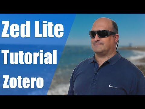 Cómo funcional Zed Lite con Zotero - Tutorial