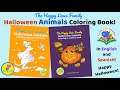 HALLOWEEN ANIMALS Coloring and Activity Book!  - The Happy Lines Family / Little Book Farmers