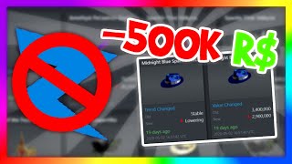 How I LOST 500k Robux In ONE DAY... **Rolimon's Disstrack???**