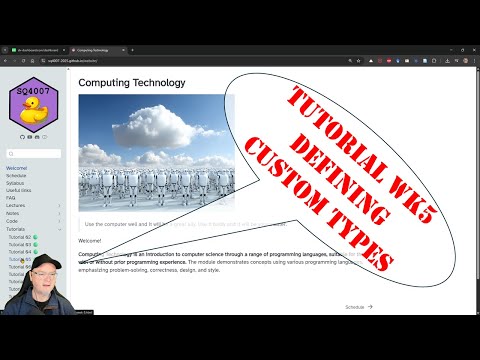 SQ4007 Tutorial wk5 Defining custom types in C