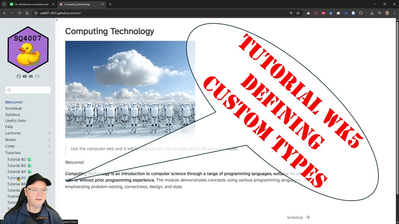Custom Types C SQ4007 Tutorial wk5 Defining custom types in C - YouTube