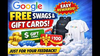 Google is Giving FREE Swags &amp; Gift Cards for Feedback 😱 | Anyone Can Apply!