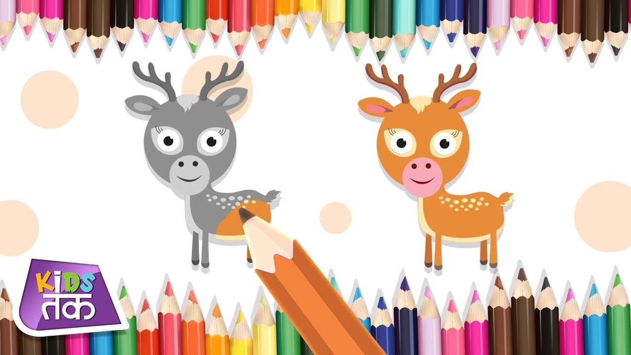 How To Color Deer Learn With Fun Kids Tak YouTube How To Color Deer Learn With Fun Kids Tak YouTube