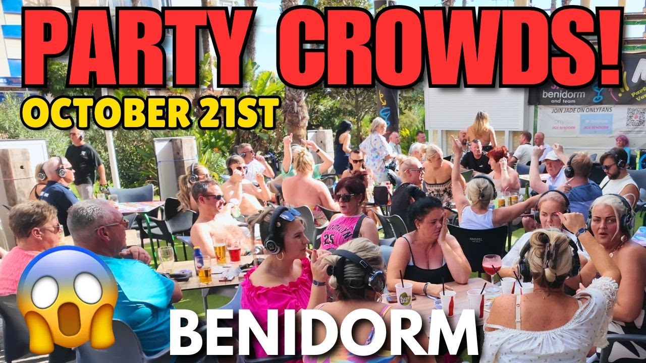 Бенидорм — переполненные бары, пабы и толпы тусовщиков! 😱🍻┃Стрип и пляж Леванте