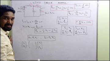 state space analysis in control systems in telugu || state model of electrical network