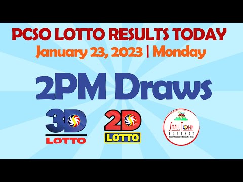 PCSO Lotto Result 2PM January 23, 2023