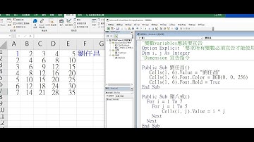 財金程式設計110VBA雙迴圈