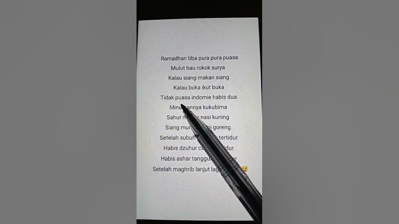 Lirik Lagu Ramadhan Tiba Versi Parodi Ukulele😅😅