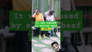 Caused by eating beef #daillylife #beef #dailyvlog #funny #wenjiang #youtube #status #youtubeshorts