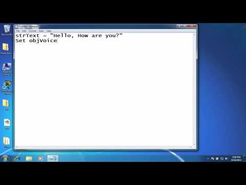 VB Script Talking Computer
