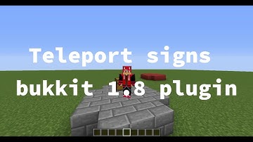 TeleportSigns! bukkit plugin tutorial! (yes this is the Bukkit version)