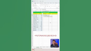 Excel FILTER Function Stock Available   Out of Stock Items Alag Nikaale #excelshorts #excel #hindi