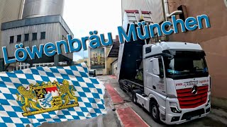 LkwVlog ..mit Gerstenmalz für Löwenbräu einmal quer durch Münchens Innenstadt POV 4K UHD