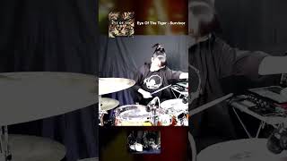 Eye Of The Tiger - Survivor Drum Cover ( Tarn Softwhip ) Short ver. #drumcover  #drums