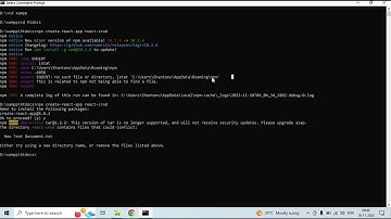npx create-react-app Error: ENOENT no such file or directory lstat