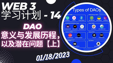 [Web3学习计划 14] 第十四课: DAO为什么是这种形式，DAO如何演进而来？你理想中的DAO和现在的DAO有区别吗？（上）