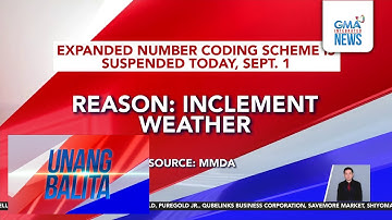 MMDA expanded number coding scheme advisory (September 1, 2025) | Unang Hirit