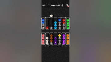 Ball Sort Color Water Puzzle Solution Level 1105