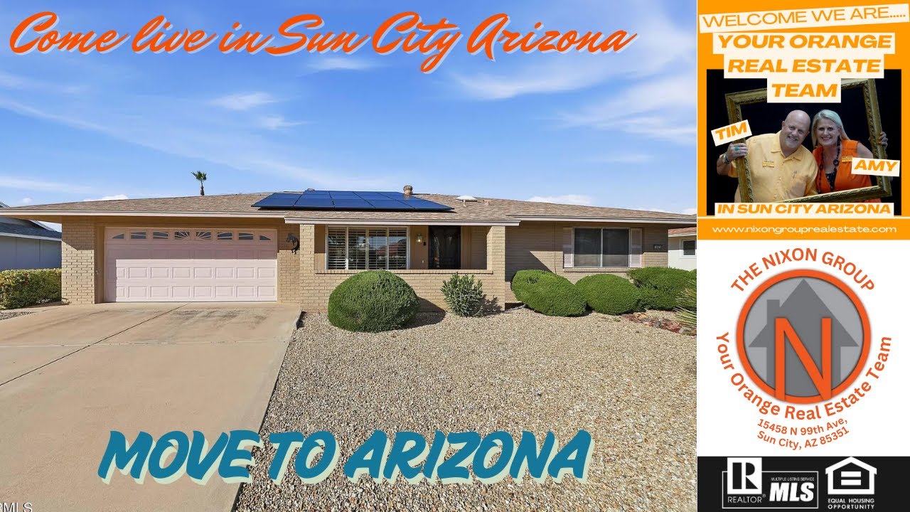 🏡 For Sale in Sun City AZ! Updated Home with Owned Solar | 9626 W Cottonwood Dr | By the NIXON Group