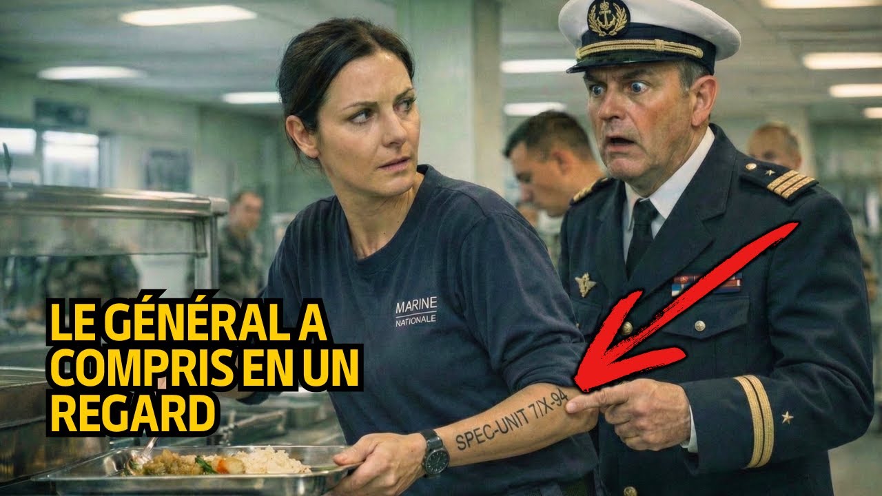 Elle servait au mess… jusqu’au moment où le général aperçoit son tatouage et comprend l’erreur