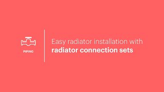 MagiCAD 2021 UR-2 for AutoCAD | Easy radiator installation with radiator connection sets