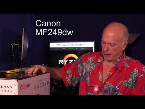 Canon MF249dw Laser Printer - Unboxing & Setup - YouTube