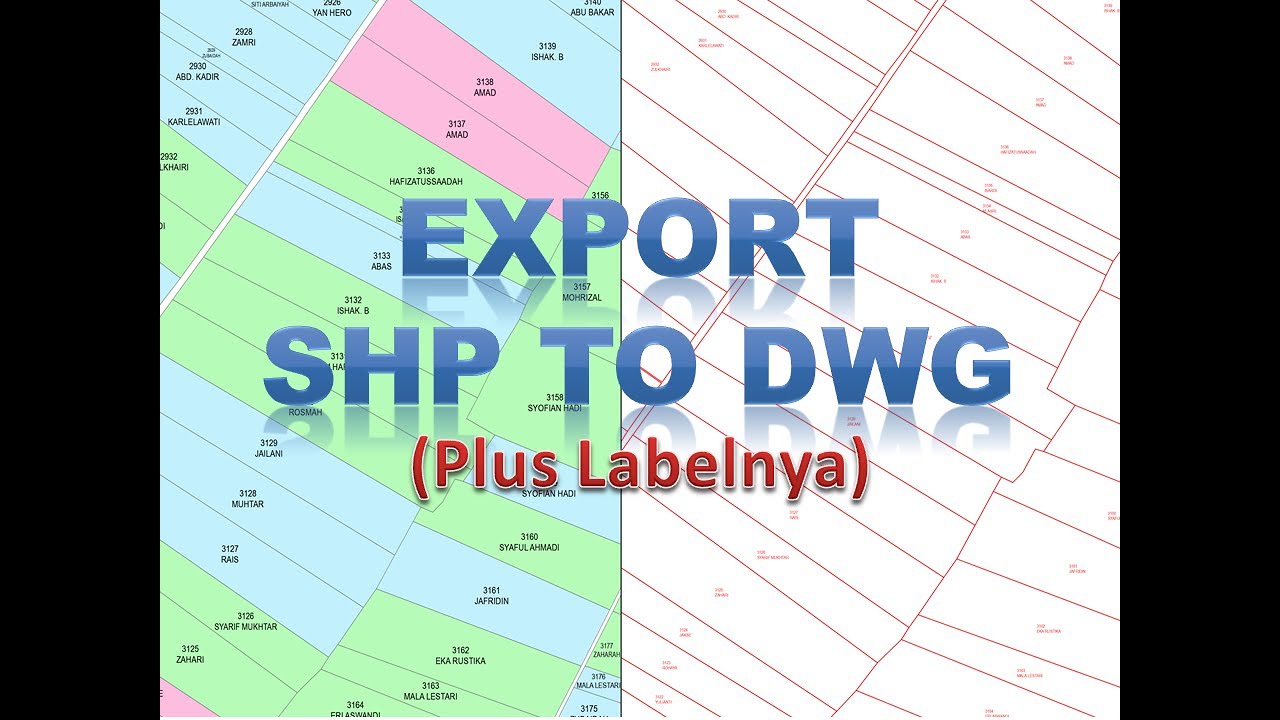 EXPORT SHP TO DWG