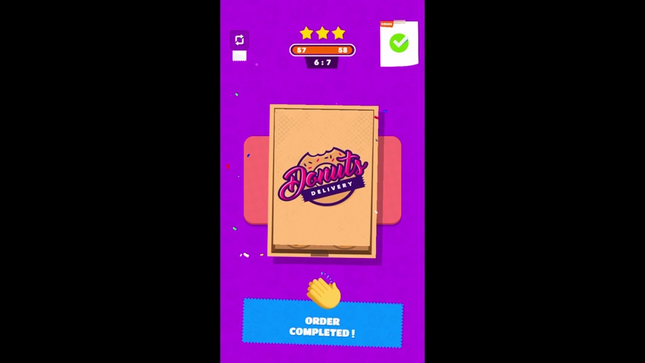 Donuts Delivery Levels 51   60 3 Stars Walkthrough