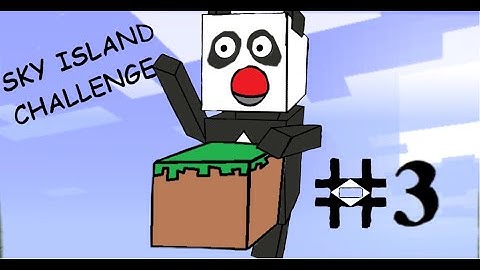 Minecraft Sky island challenge (3) building the mob spawner