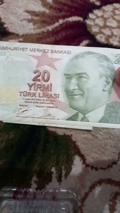Turkish 5 and 20 Lira banknote collection || Turkish Currency #shorts