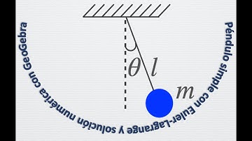 Péndulo Simple con Lagrange y GeoGebra.