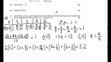 WJEC S1 June 2015 Q7 - Discrete Random Variables Solution