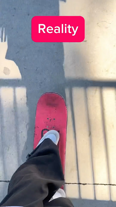 Expectation VS HARSH reality of skateboarding! #skateboarding #skate #sk8 #shorts