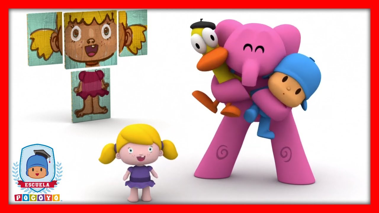 🎓 Escuela Pocoyó - 😃 Aprende Las Partes de la Cara | Caricaturas y dibujos animados educativos