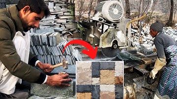 How To Make Wall Cladding With Natural Stone Texture | Wall Tiles Stone Exterior