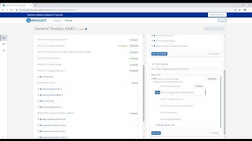 Planning and Registering in Navigate Student