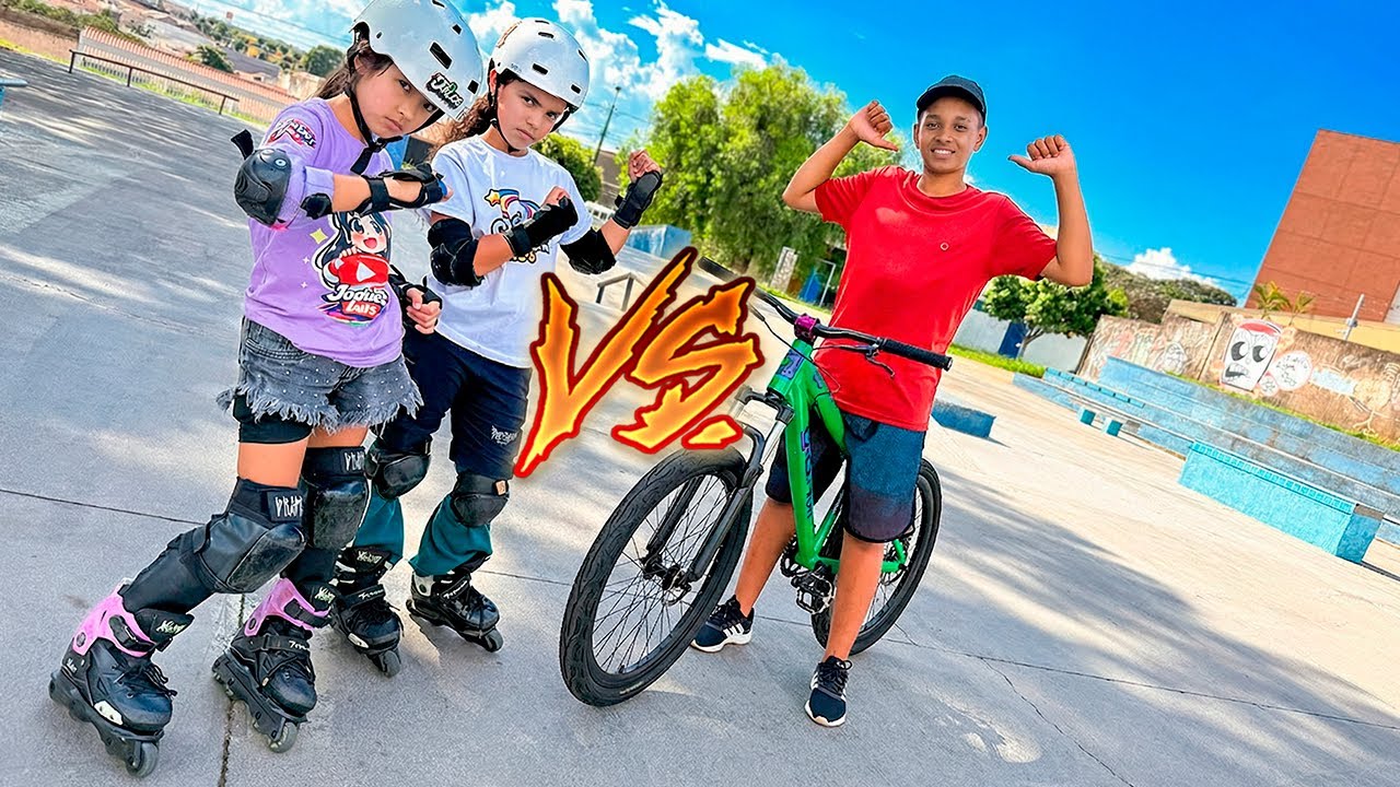 PATINS STREET ⛸  vs BIKE DE GRAU 🚲 – QUEM DOMINOU A PISTA RADICAL?!