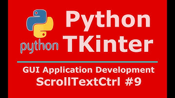 9 Python Tkinter ScrollTextCtrl