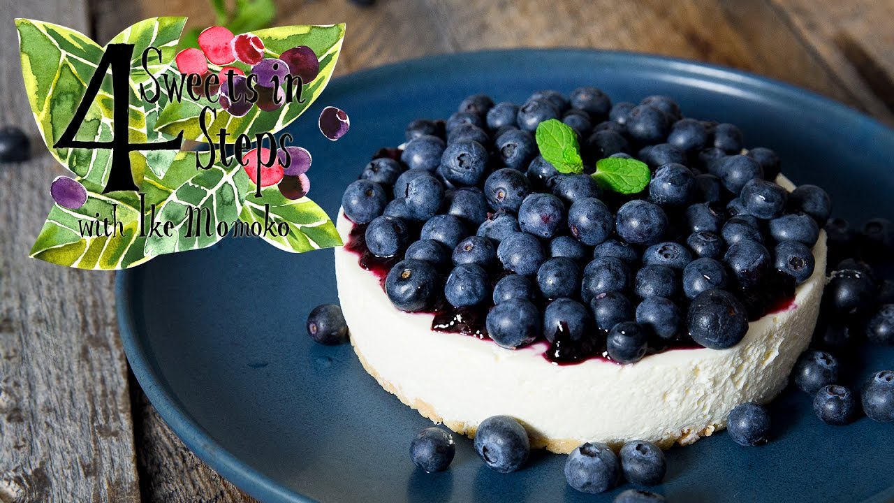 4ステップで出来るブルーベリーのレアチーズケーキ No Bake Blueberry Cheesecake In 4 Easy Steps Youtube