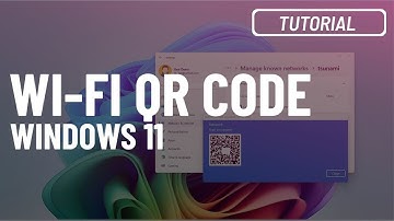 Windows 11 24H2 Create QR Code to share Wi Fi access