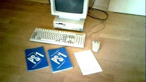 Original IBM PS/1 Model 2011 w 286 CPU running DOS 4.0 / Windows 3.0