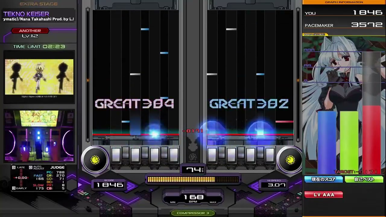 beatmania IIDX 34 ZINRAI TEKNO KEISER DPA - YouTube