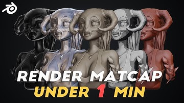Render MATCAPS QUICKLY in Blender 2.8 Tutorial | Viewport Render Image