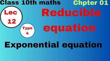Equations reducible to quadratic form type Iv in Pashto. Math 10, Unit 01