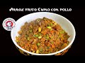 Arroz frito chino con pollo rico fcil y delicioso